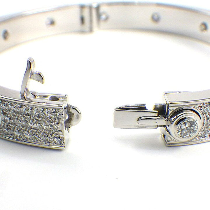Cartier Diamond-Paved 18KT White Gold Love Bracelet Size #16
