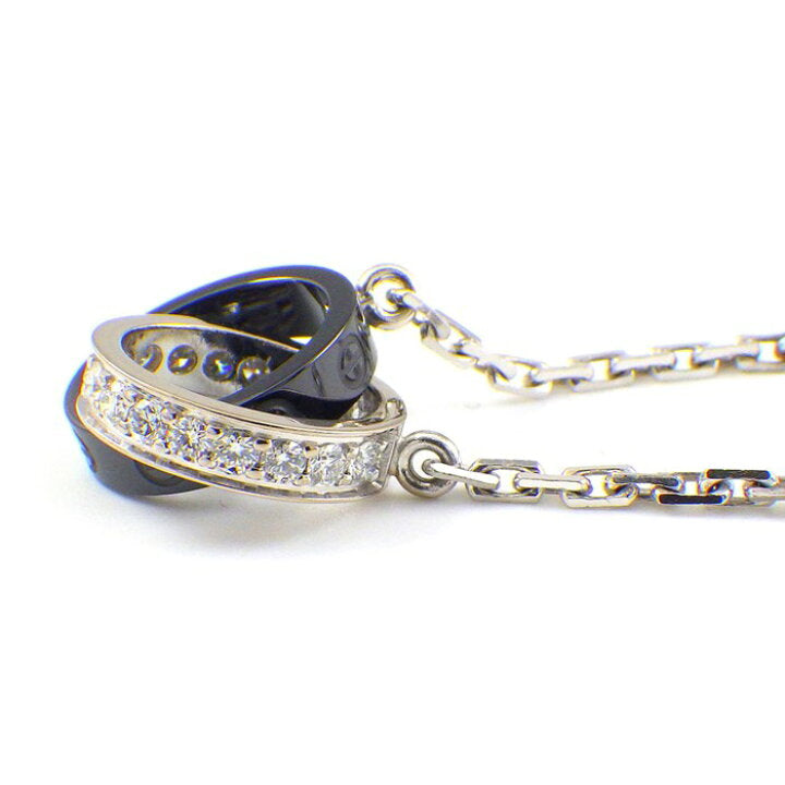 Cartier Baby Love Diamond Ceramic Ring Necklace