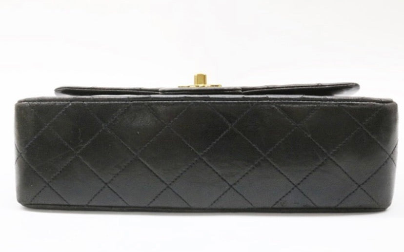 CHANEL Double Flap 23 Gold Hardware Lambskin Shoulder Bag