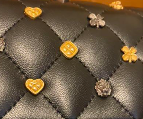CHANEL Black Lambskin Lucky Charm Embellished Classic Flap Bag