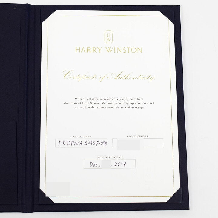 Harry Winston GIA Certified Sunflower Platinum Ring Size #54/ US 6.5