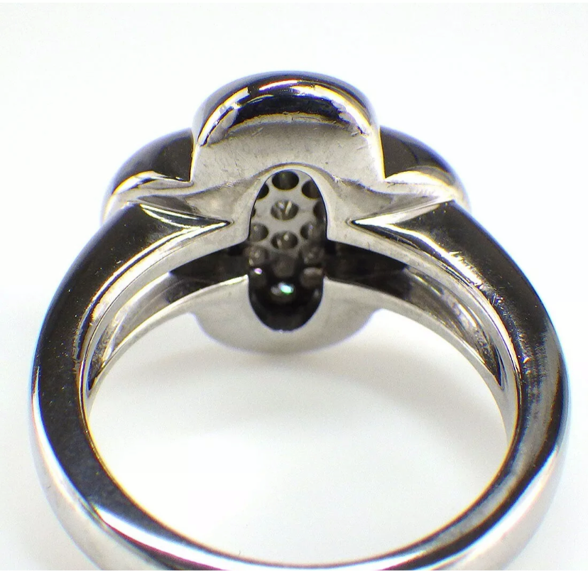 Van Cleef & Arpels VCA Diamond Pure Alhambra Ring Sz 5.5