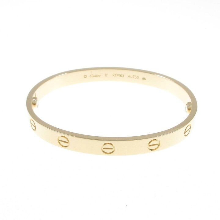 Cartier 18KT Yellow Gold Love Bracelet Size 17 New Screw System