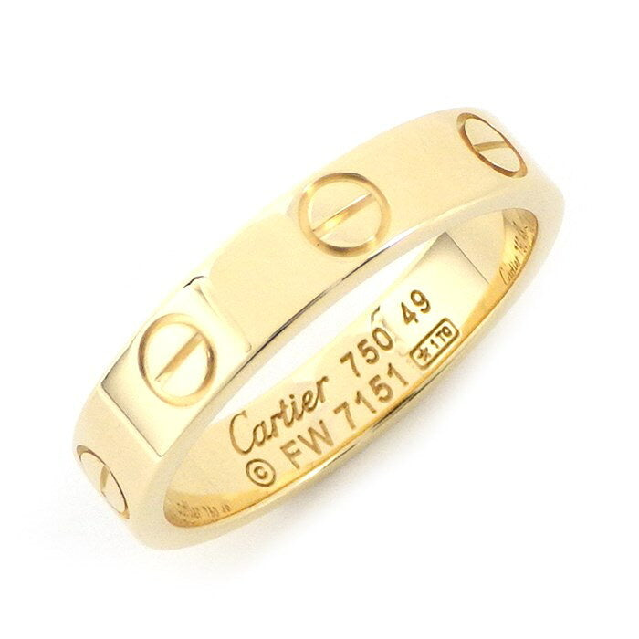 Cartier Mini Love Ring 18KT Yellow Gold #49/ US 5