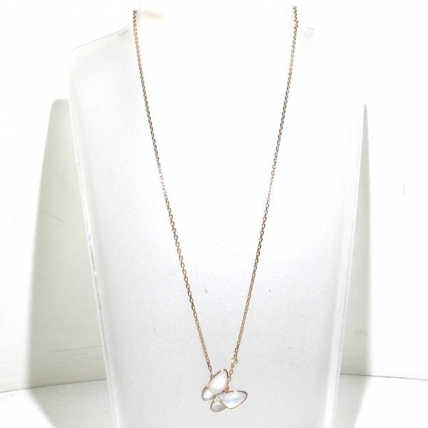 Van Cleef & Arpels Two Butterfly Diamond Rose Gold Necklace