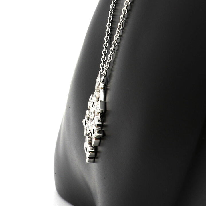 Louis Vuitton Diamond Pendantiff de Dantil 18KT White Gold Necklace & Pendant