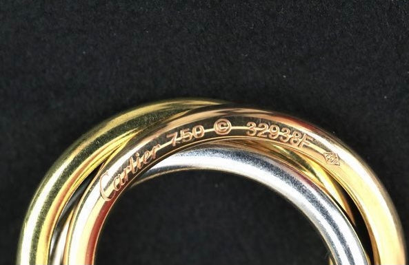 Cartier Trinity Diamond 18KT Tri-Gold Necklace Chain & Pendant