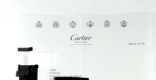 Cartier Diamond-Paved 18KT White Gold Love Bracelet Size #16