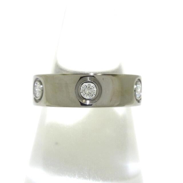 Sale! Cartier Full Diamond Love Ring 18KT White Gold #51/ US 5.5