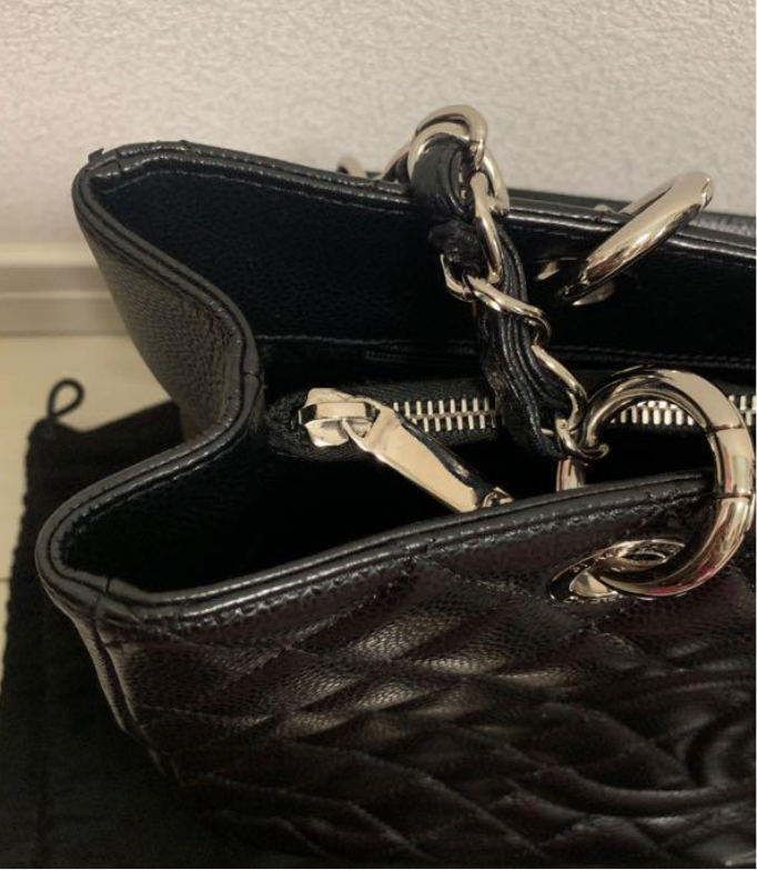 CHANEL GST Grand Shopper Tote Caviar Silver Hardware Shoulder Bag