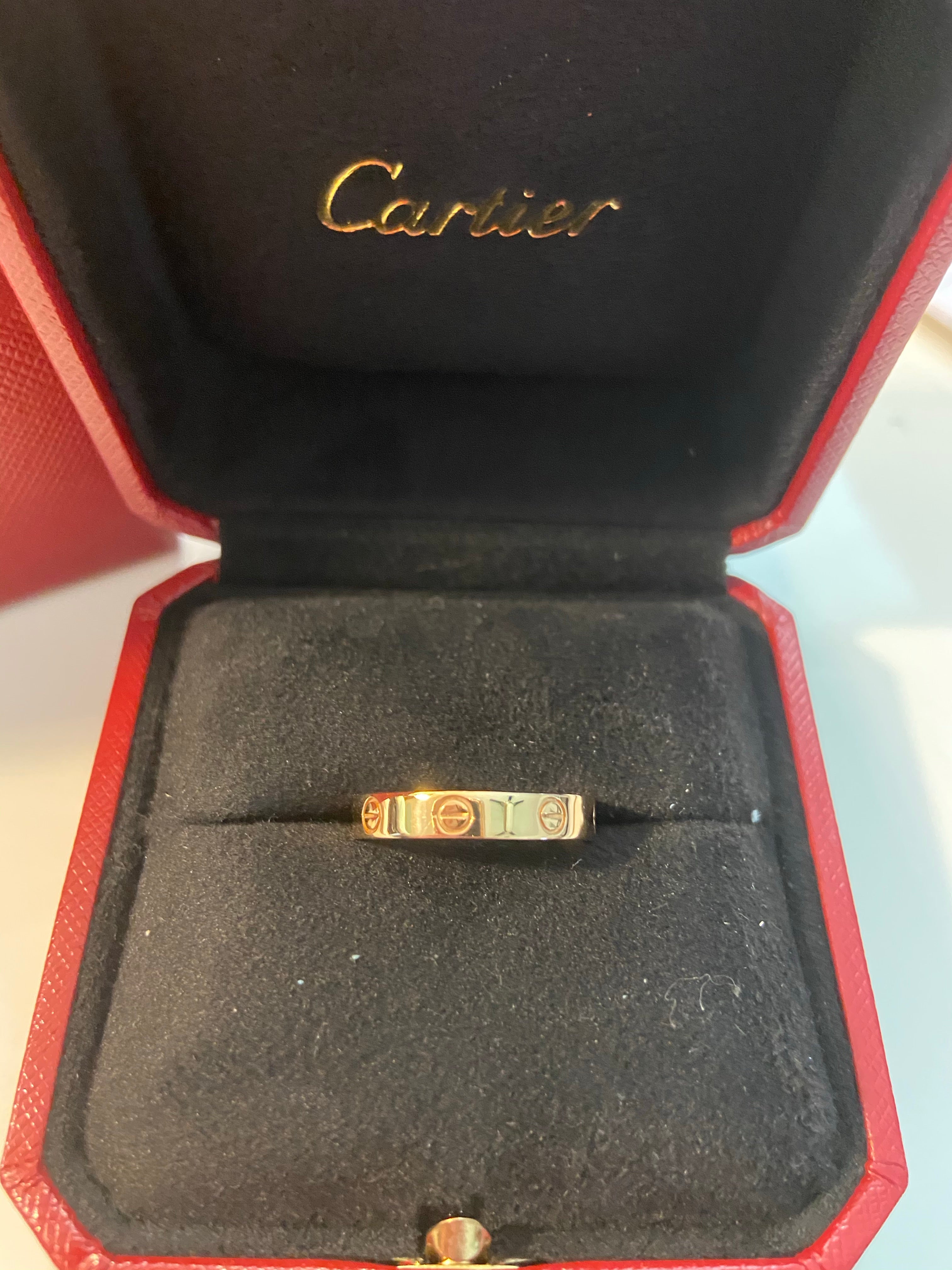 Cartier Mini Love Ring 18KT Yellow Gold #49/ US 5