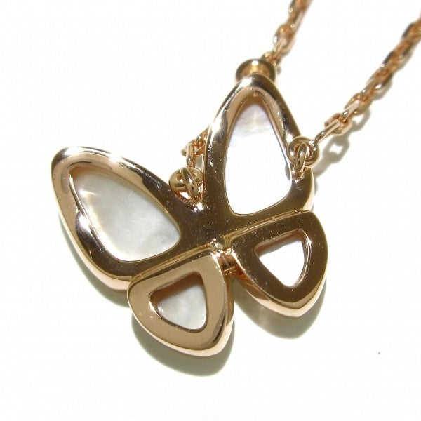 Van Cleef & Arpels Two Butterfly Diamond Rose Gold Necklace