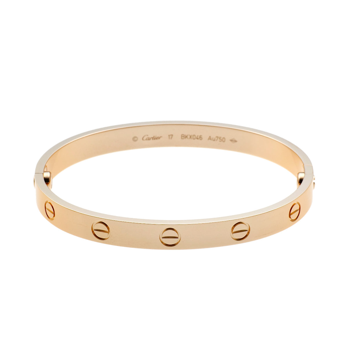 Cartier 18KT Rose Gold Love Bracelet Size 17