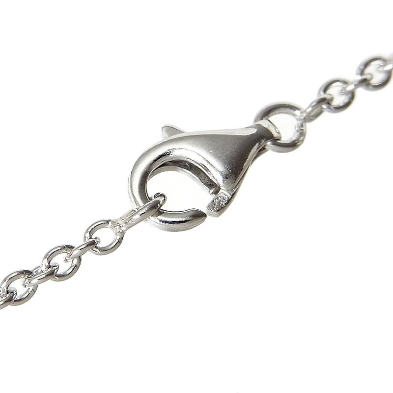 Van Cleef & Arpels Diamond Pure Alhambra 18Kt White Gold Large Version Necklace