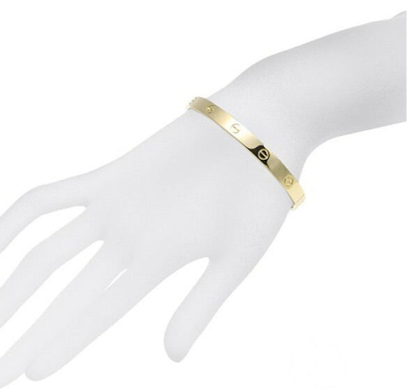 Cartier 18KT Yellow Gold Love Bracelet Size #19