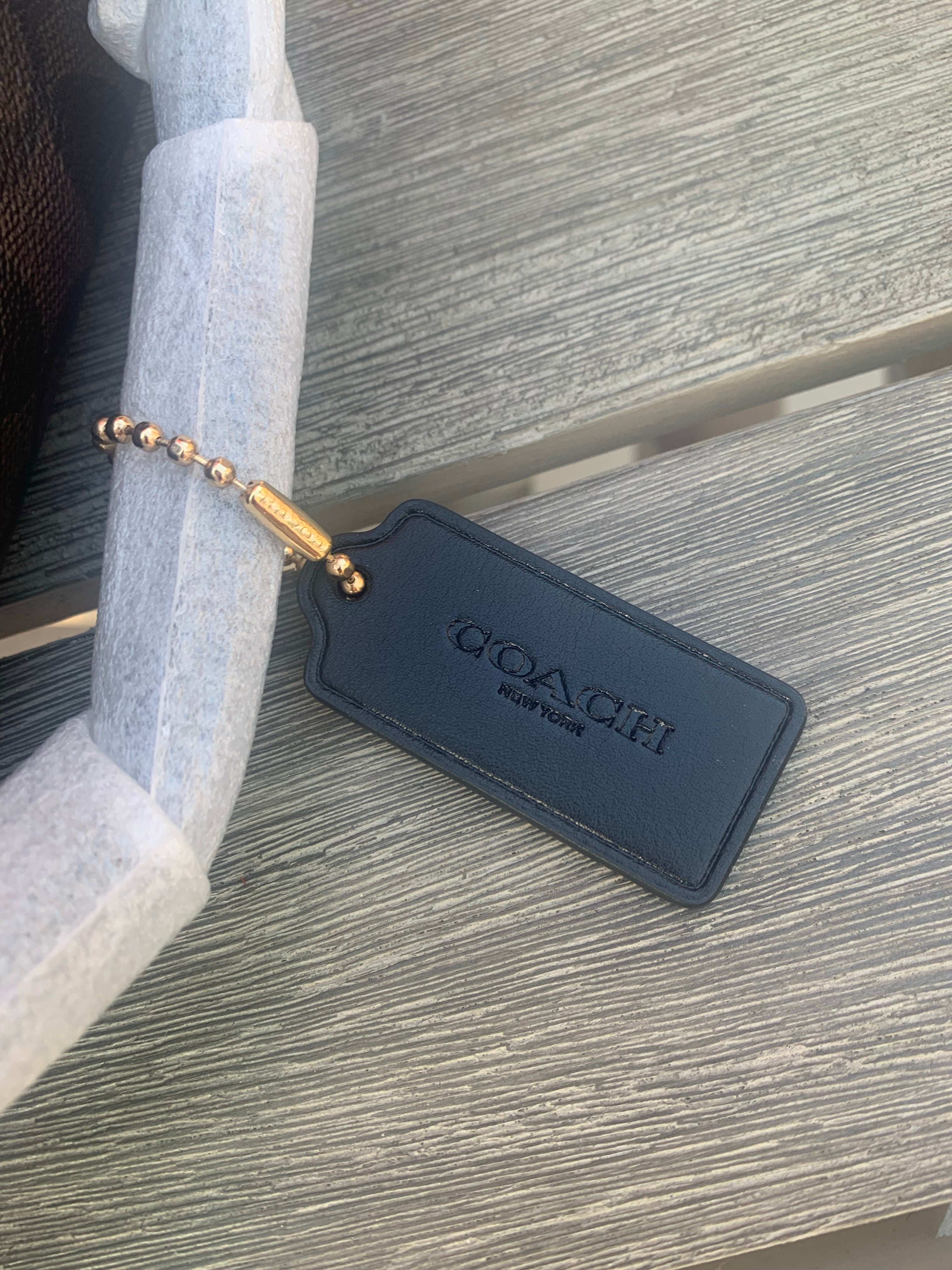 NWT Coach Zip Top Tote In Signature Canvas