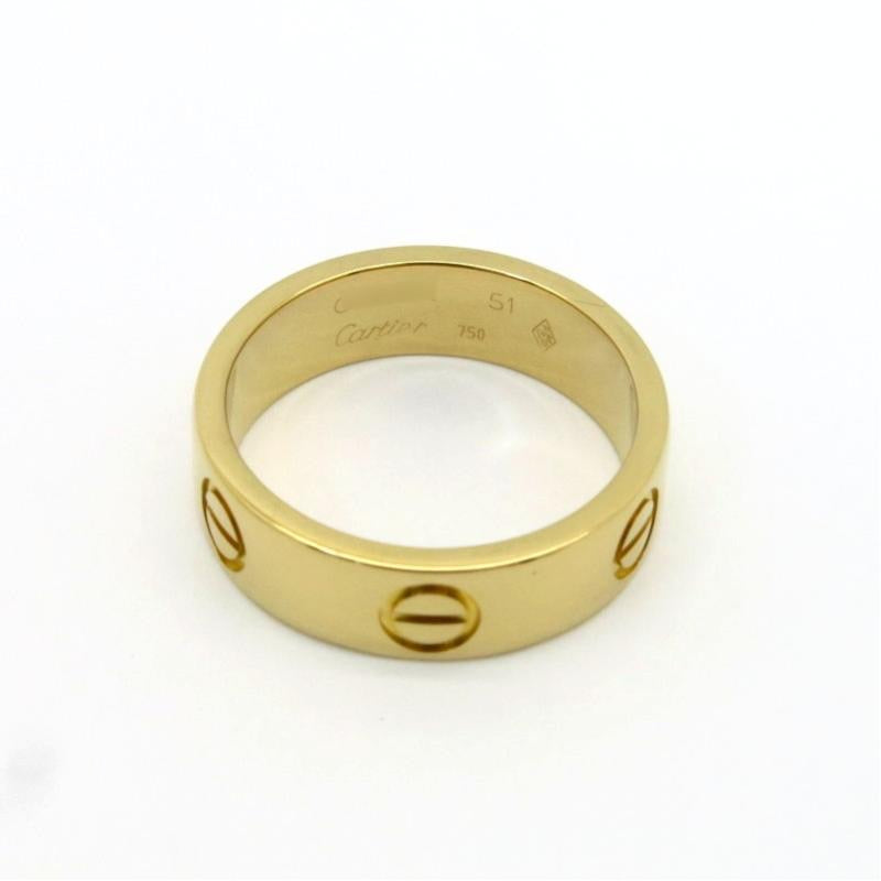 Cartier 18KT Yellow Gold Love Ring #51