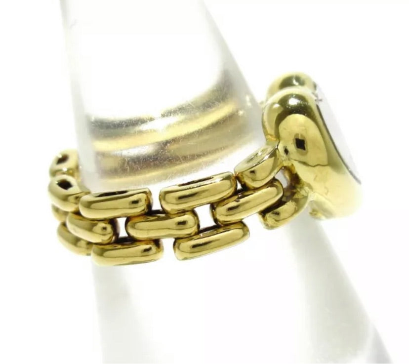 Chopard Happy Diamond 18KT Yellow Gold Ring Size 5
