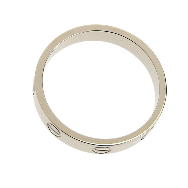 Cartier 18KT White Gold Mini/ Wedding Love Ring Size 56/ 7.5