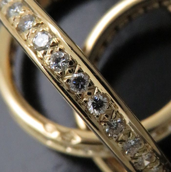 Cartier Diamond 18KT Yellow Gold Trinity Rolling Ring