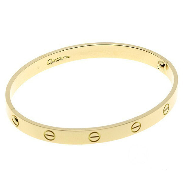 Cartier 18KT Yellow Gold Love Bracelet Size #19