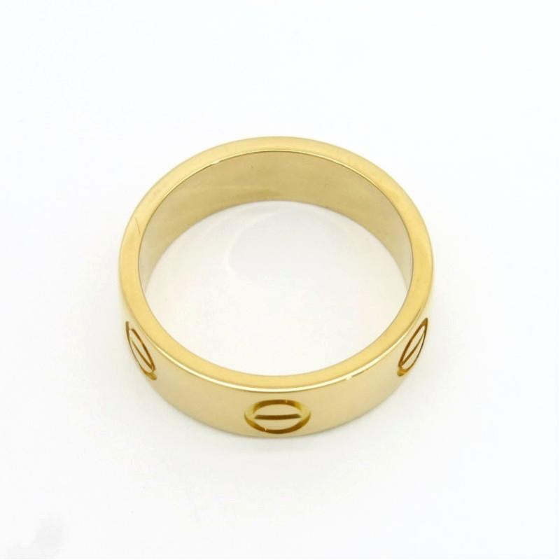 Cartier 18KT Yellow Gold Love Ring #51