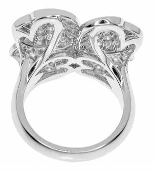 Van Cleef & Arpels Diamond Cosmos Ring, 18KT White Gold, Large Model