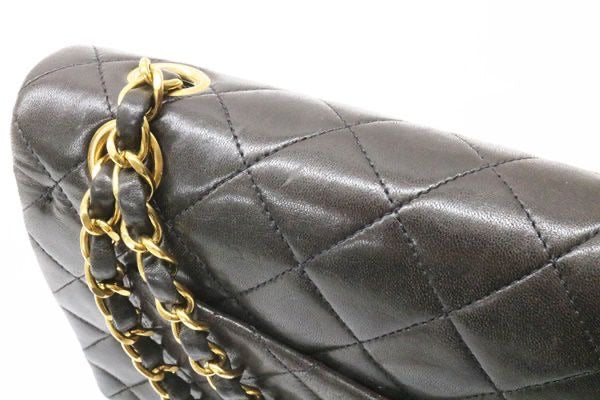 CHANEL Double Flap 23 Gold Hardware Lambskin Shoulder Bag