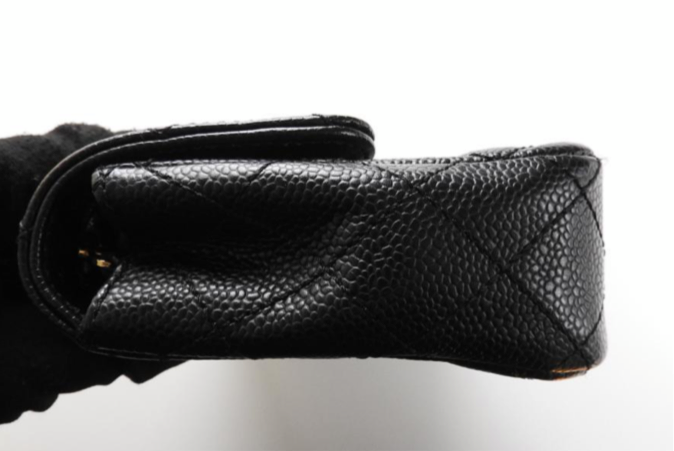 CHANEL Black Caviar Gold Hardware Flap Bag