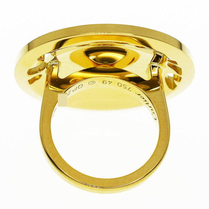 Cartier De Panthere Diamond Emerald 18KT Yellow Gold Ring #49/ US 5