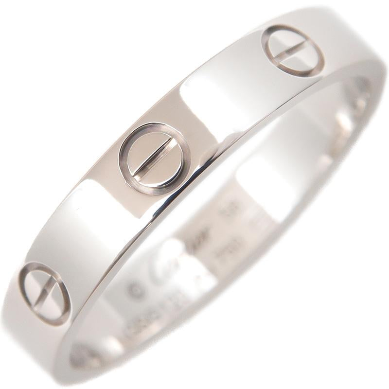 Cartier Mini Wedding Love Ring 18KT White Gold #58/ US 8