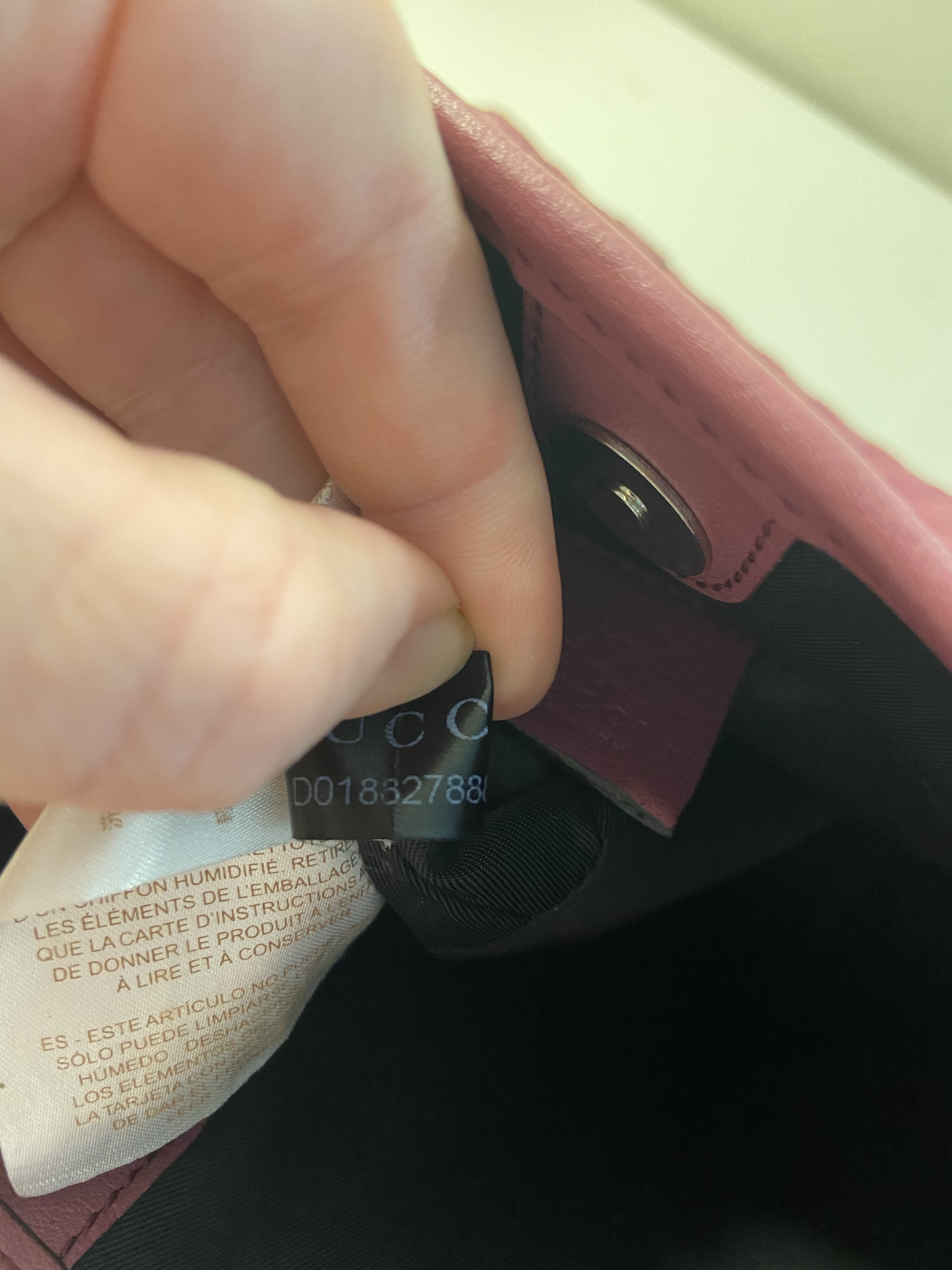 Gucci Pink Guccissima Leather Small Tote Bag