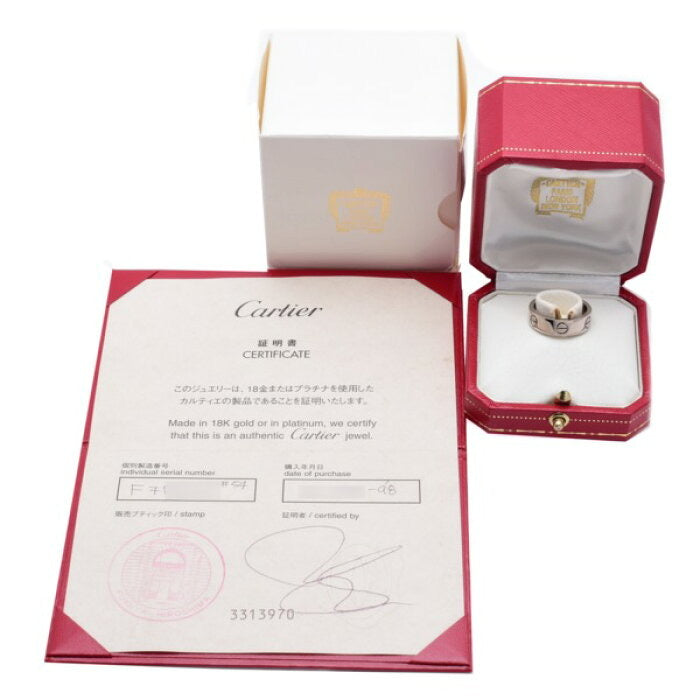 Cartier Love Ring 18KT White Gold #54/ US 6.5