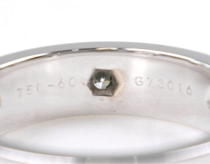 Cartier 6P Full Diamond Cartier Love Ring 18KT Gold #60/ US 9