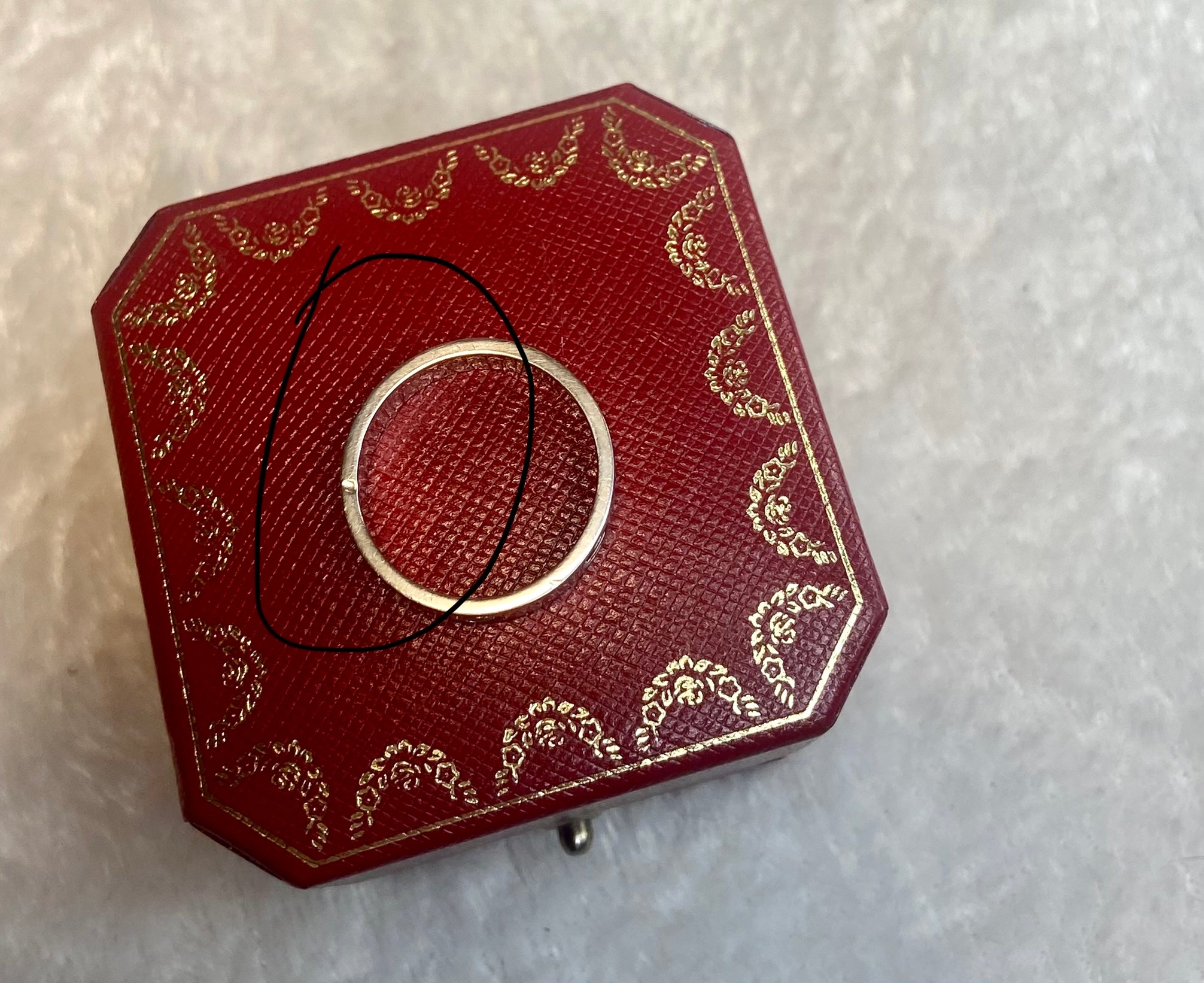 Cartier Platinum Love Ring Size 61