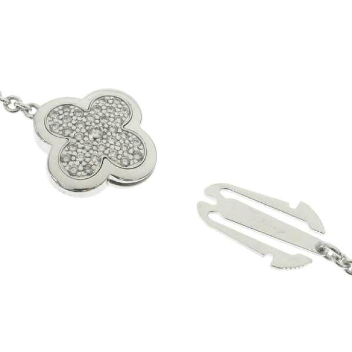 Van Cleef & Arpels Diamond Paved Pure Alhambra 16 Motif Long Necklace