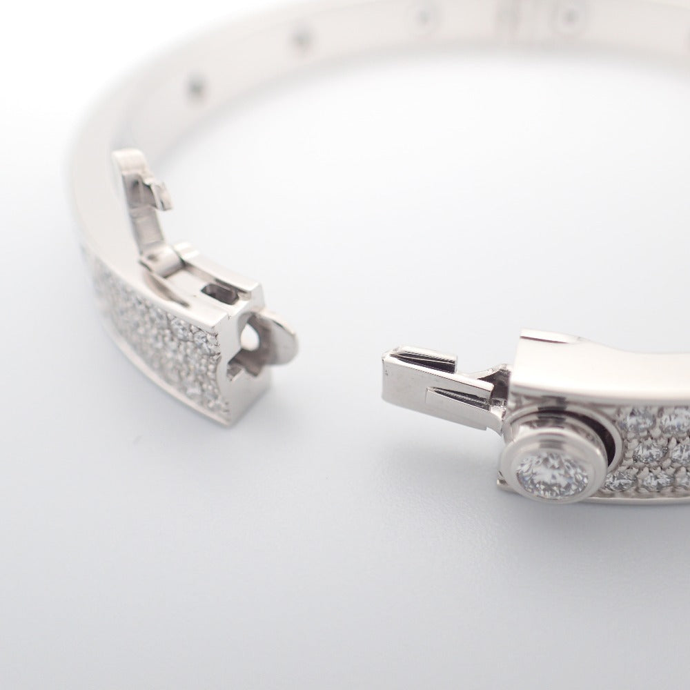 Cartier Full Diamond-Paved 18KT White Gold Love Bracelet, Size 16