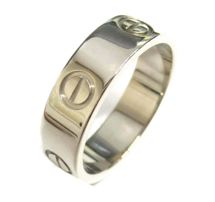 Cartier Love ring 18KT White Gold Size 55/ US 7