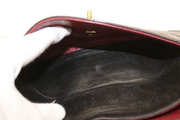 CHANEL Double Flap 23 Gold Hardware Lambskin Shoulder Bag