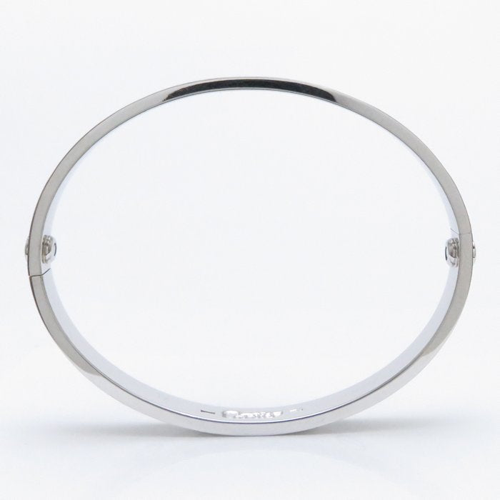 Cartier 18KT White Gold Love Bracelet Size 17 w/ Cert