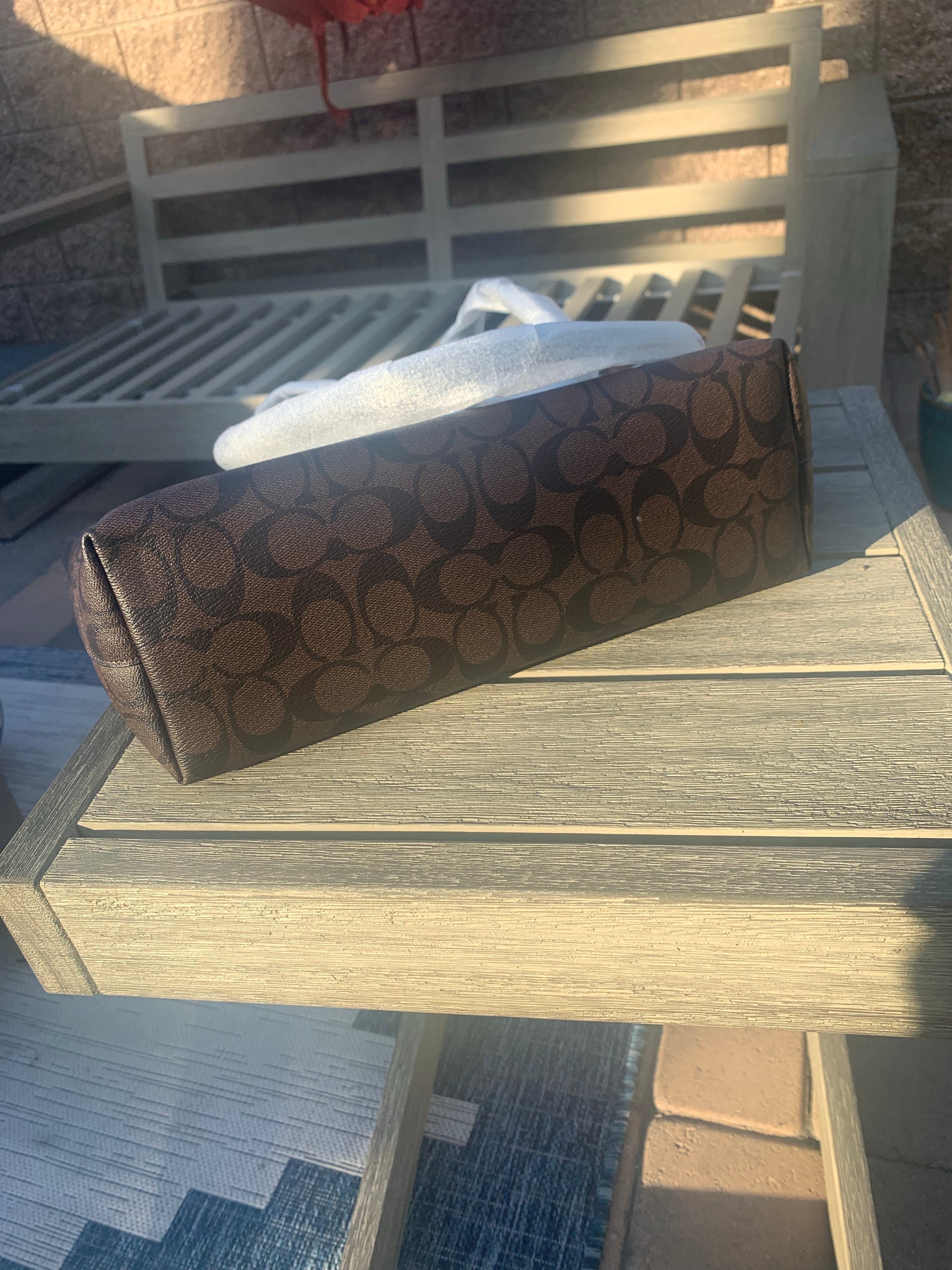 NWT Coach Zip Top Tote In Signature Canvas