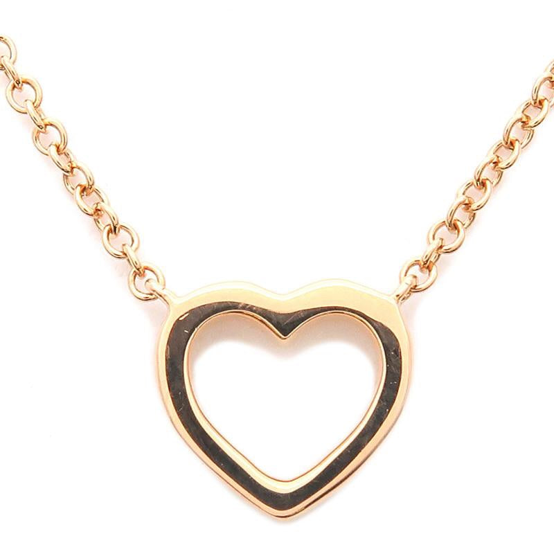Authenticated Tiffany & Co. Metro Gild & Diamond Heart Necklace