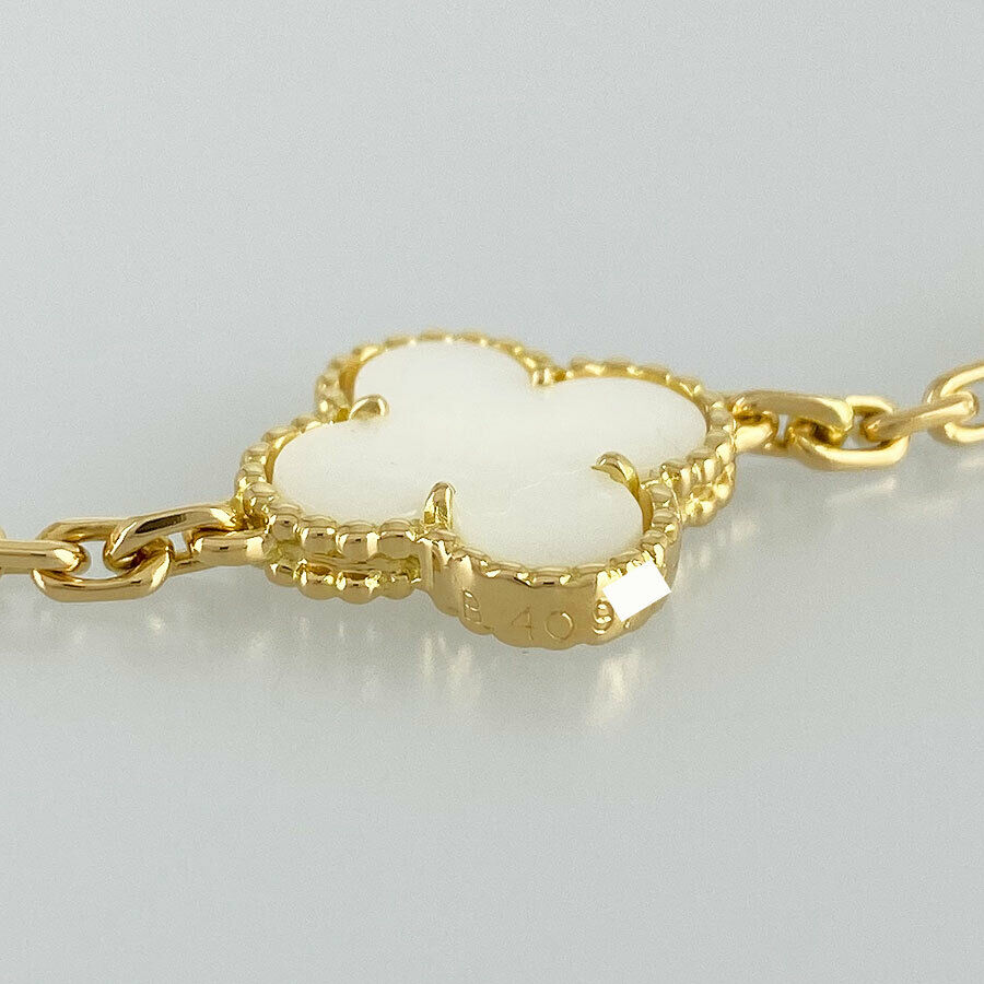 Van Cleef & Arpels Vintage alhambra 18K YG(750) Shell Necklace