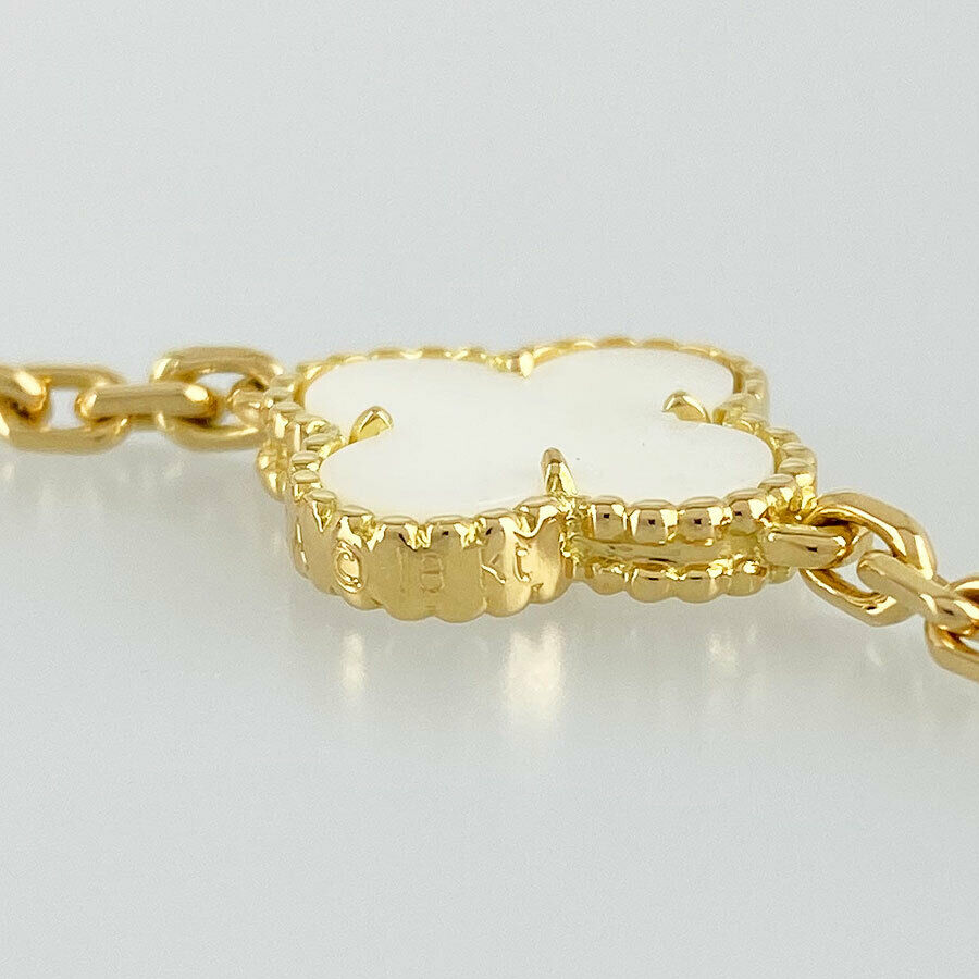 Van Cleef & Arpels Vintage alhambra 18K YG(750) Shell Necklace