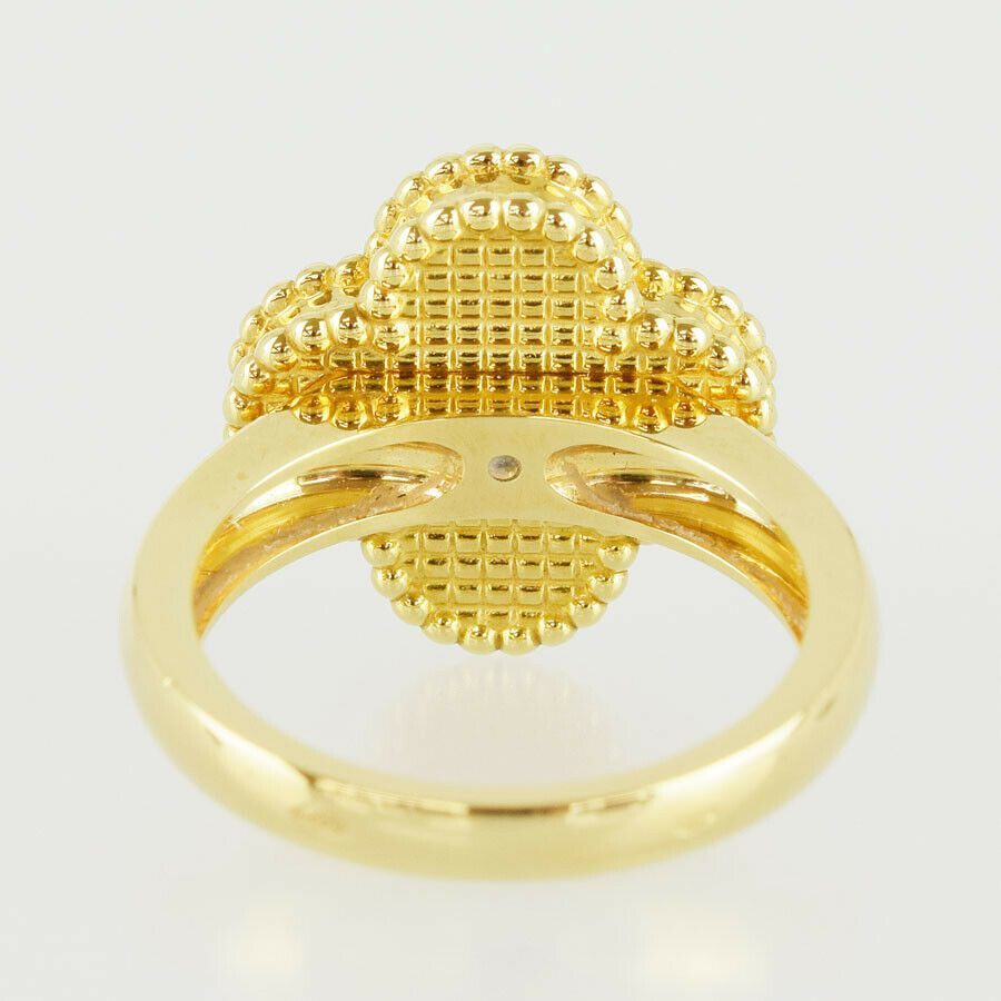 Van Cleef & Arpels Diamond Vintage Alhambra 18KT Gold Size 50 Ring