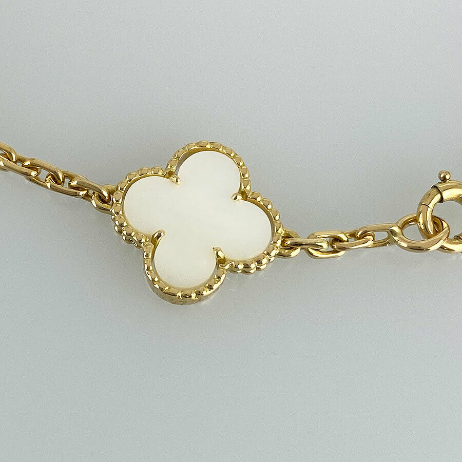 Van Cleef & Arpels Vintage alhambra 18K YG(750) Shell Necklace
