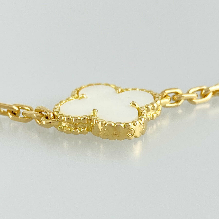 Van Cleef & Arpels Vintage alhambra 18K YG(750) Shell Necklace