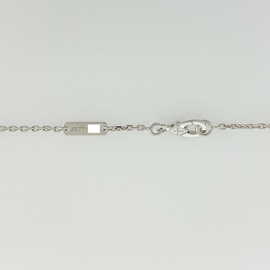 Van Cleef & Arpels Vintage alhambra K18WG (750) Chalcedony Necklace