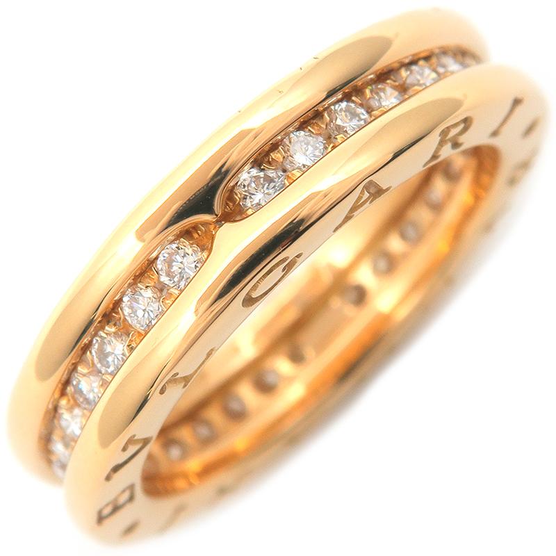 Bulgari B-Zero1 Full Diamond Yellow Gold Ring Sz. US 6