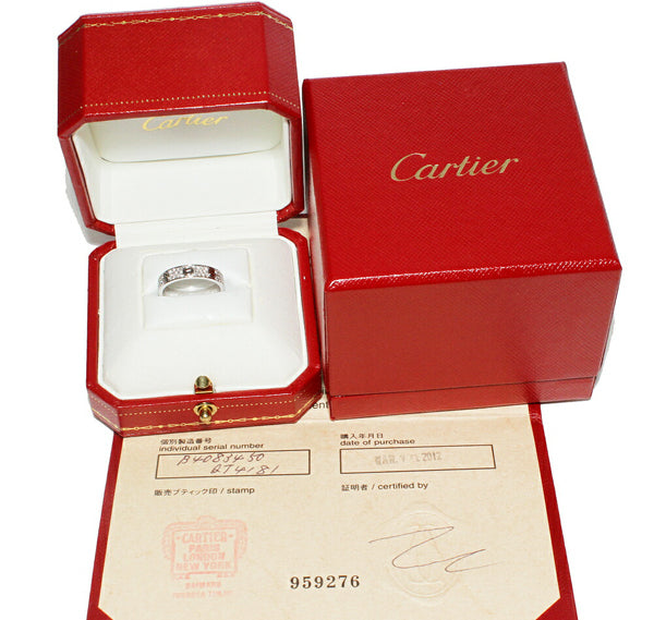 Cartier Diamond Paved 18KT White Gold Wedding Love Ring